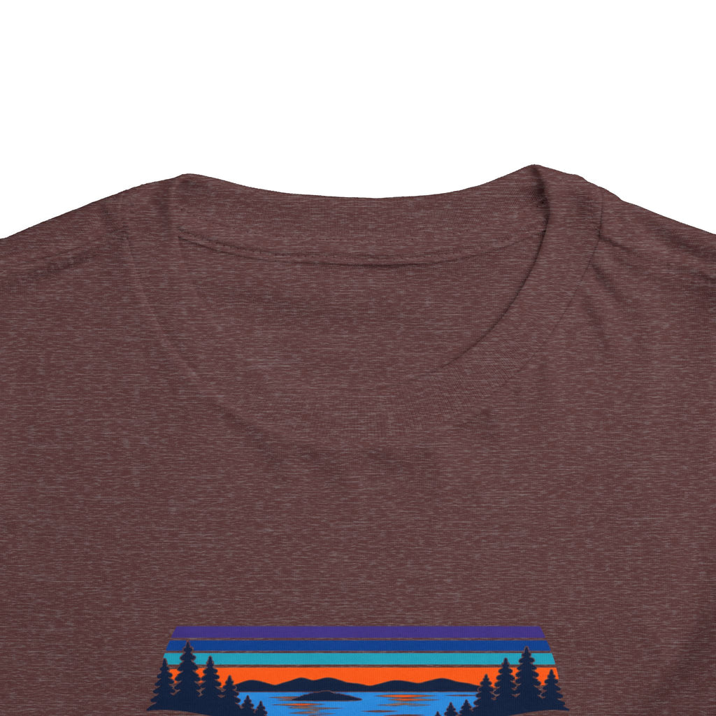 Toddler Tee - "Grandview Lake" Retro Sunset Graphic