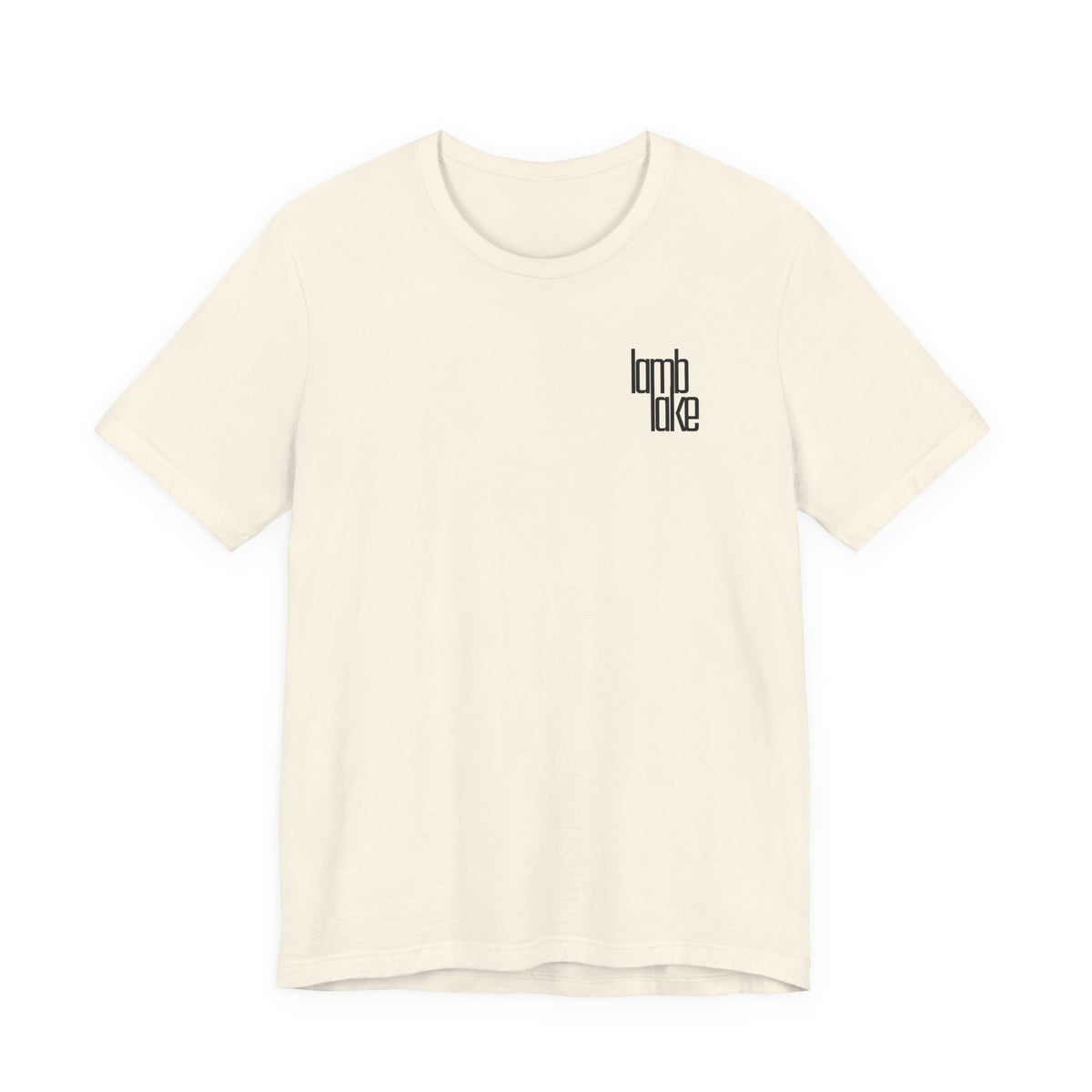 'lamb lake' Graphic Tee —  Minimal Logo T‑Shirt