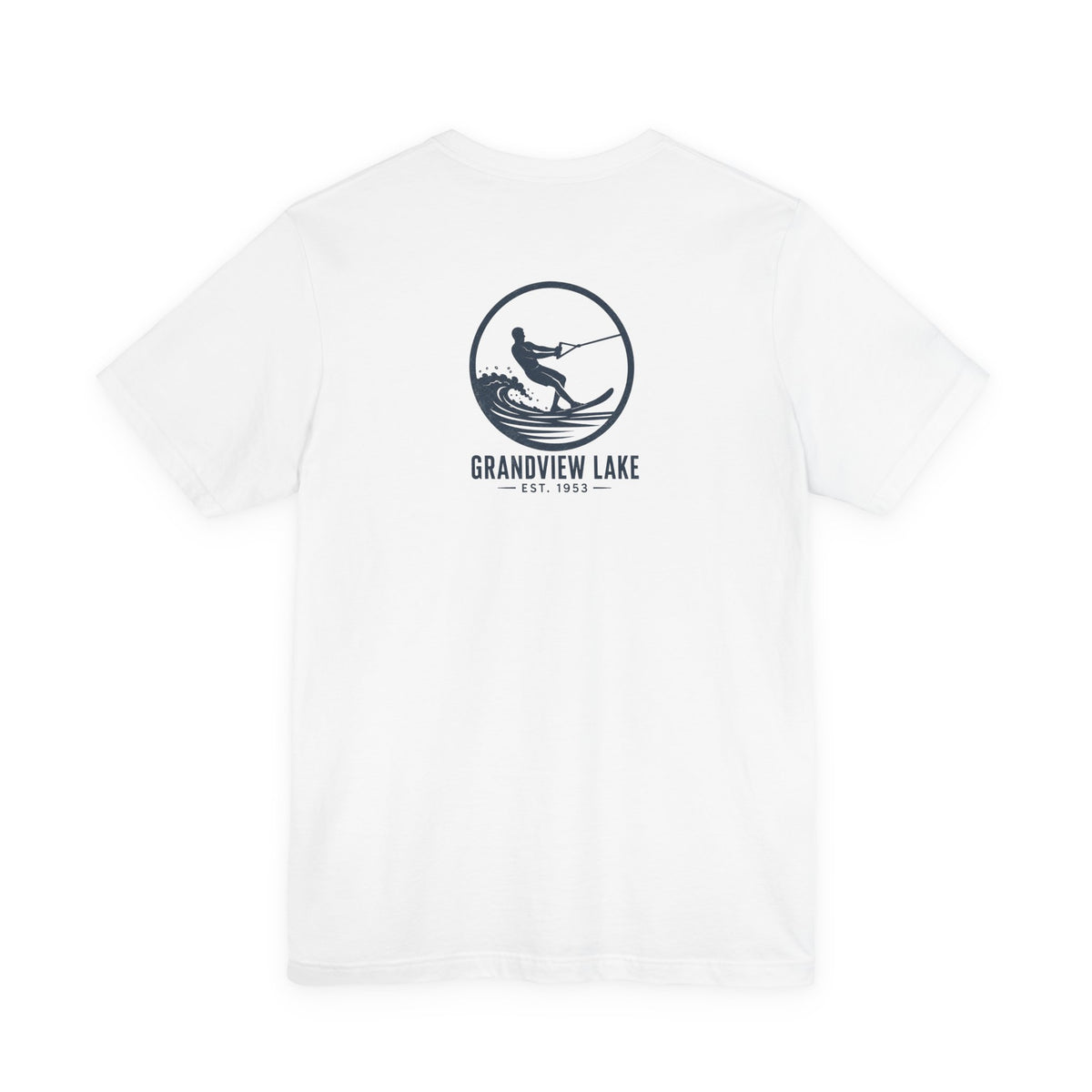 Grandview Lake Waterski Tee — Back Graphic Lake Shirt