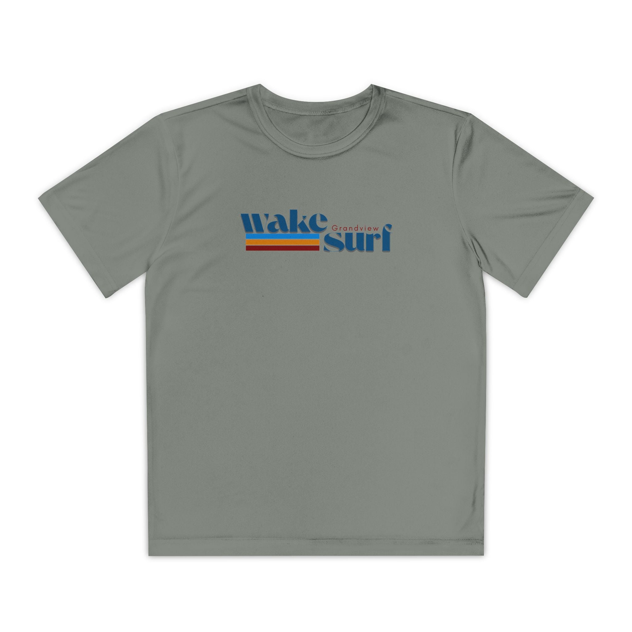 Youth Wake Surf Grandview Tee – Retro Striped Wake Surfing Shirt