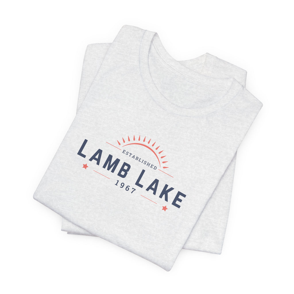 Lamb Lake Tee – Retro Lakeside Graphic T-Shirt