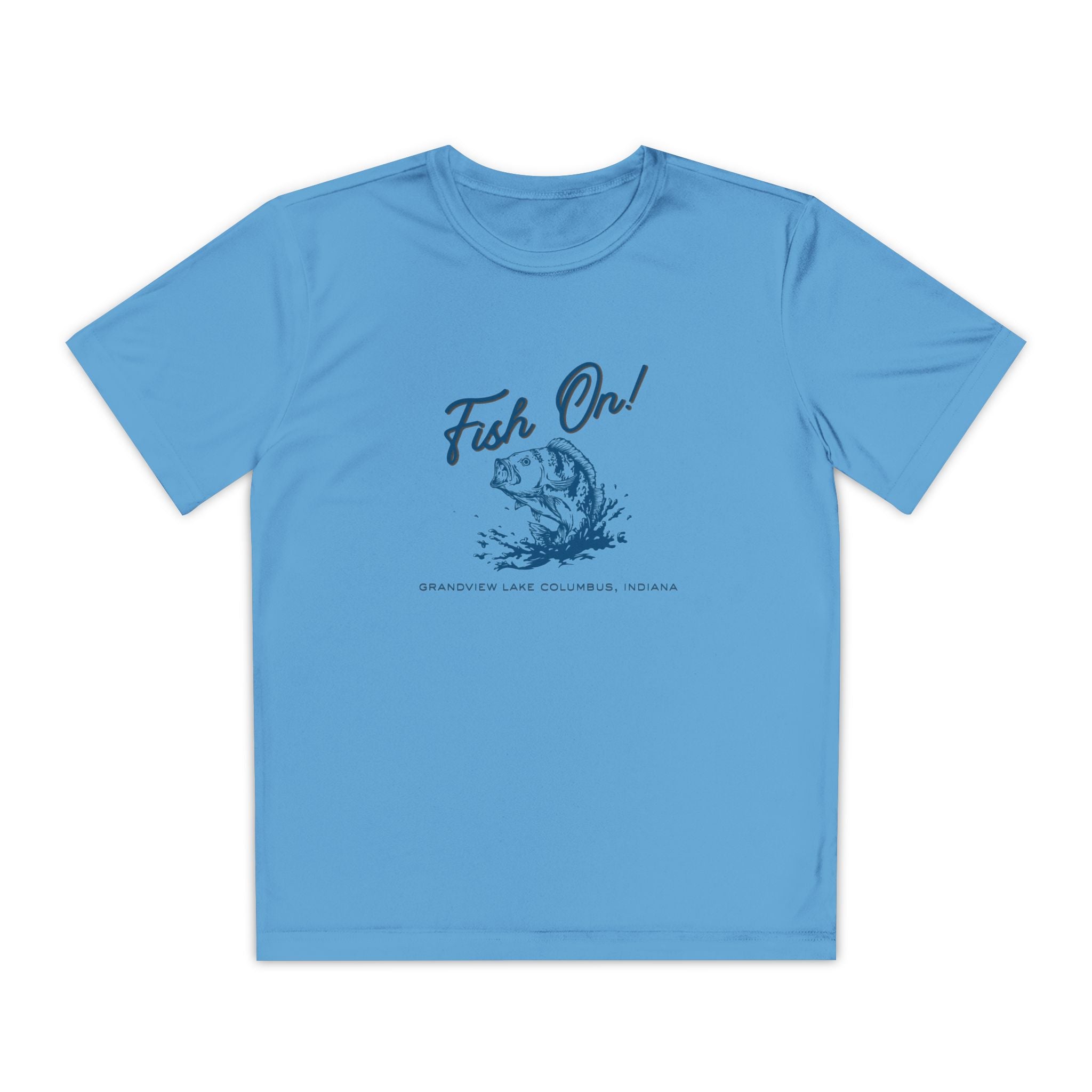Youth Performance Tee — Grandview Lake "Fish On!" Graphic T-Shirt