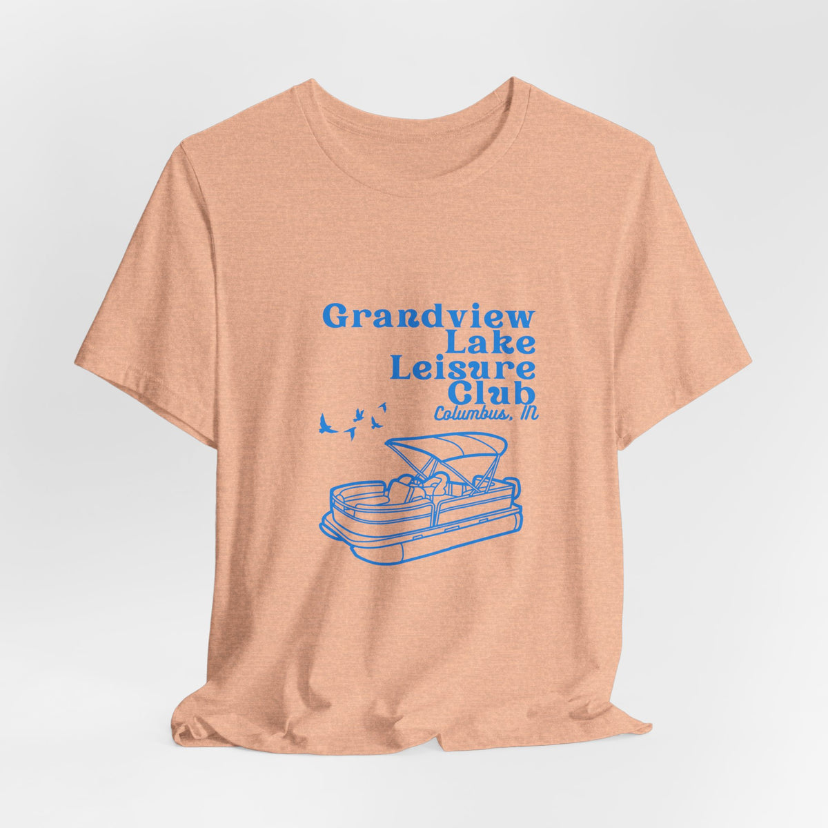 Pontoon Tee – "Grandview Lake Leisure Club" Vintage Boating T-Shirt