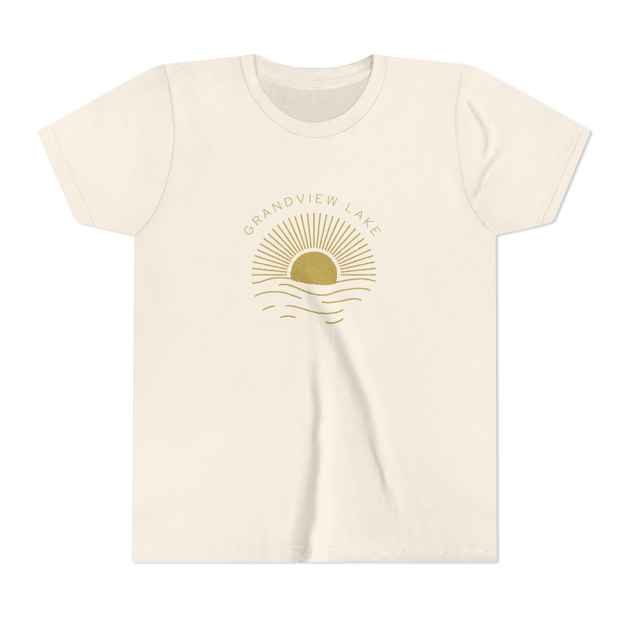 Youth Tee — 'Grandview Lake' Golden Hour Sunset Kids T-Shirt
