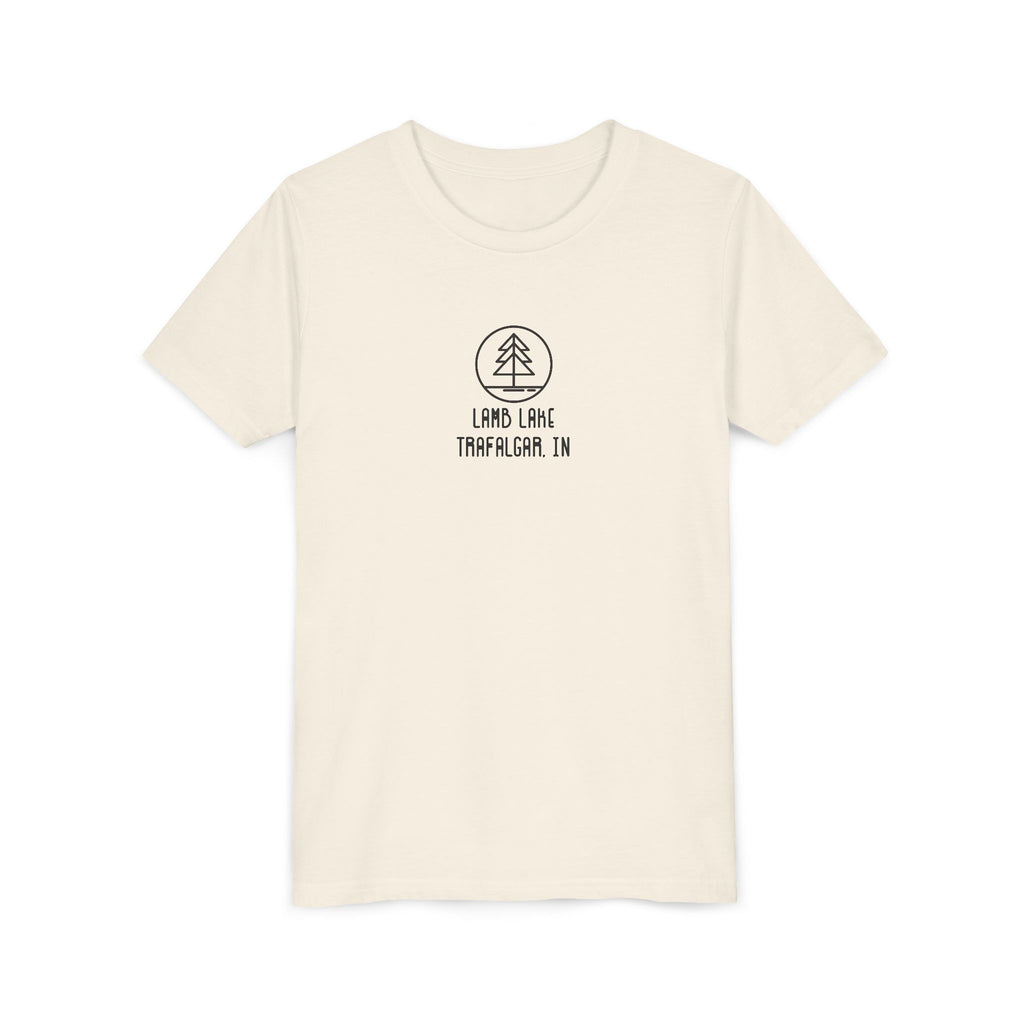 Youth Tee — 'Lamb Lake' Retro Camp Kids T-Shirt