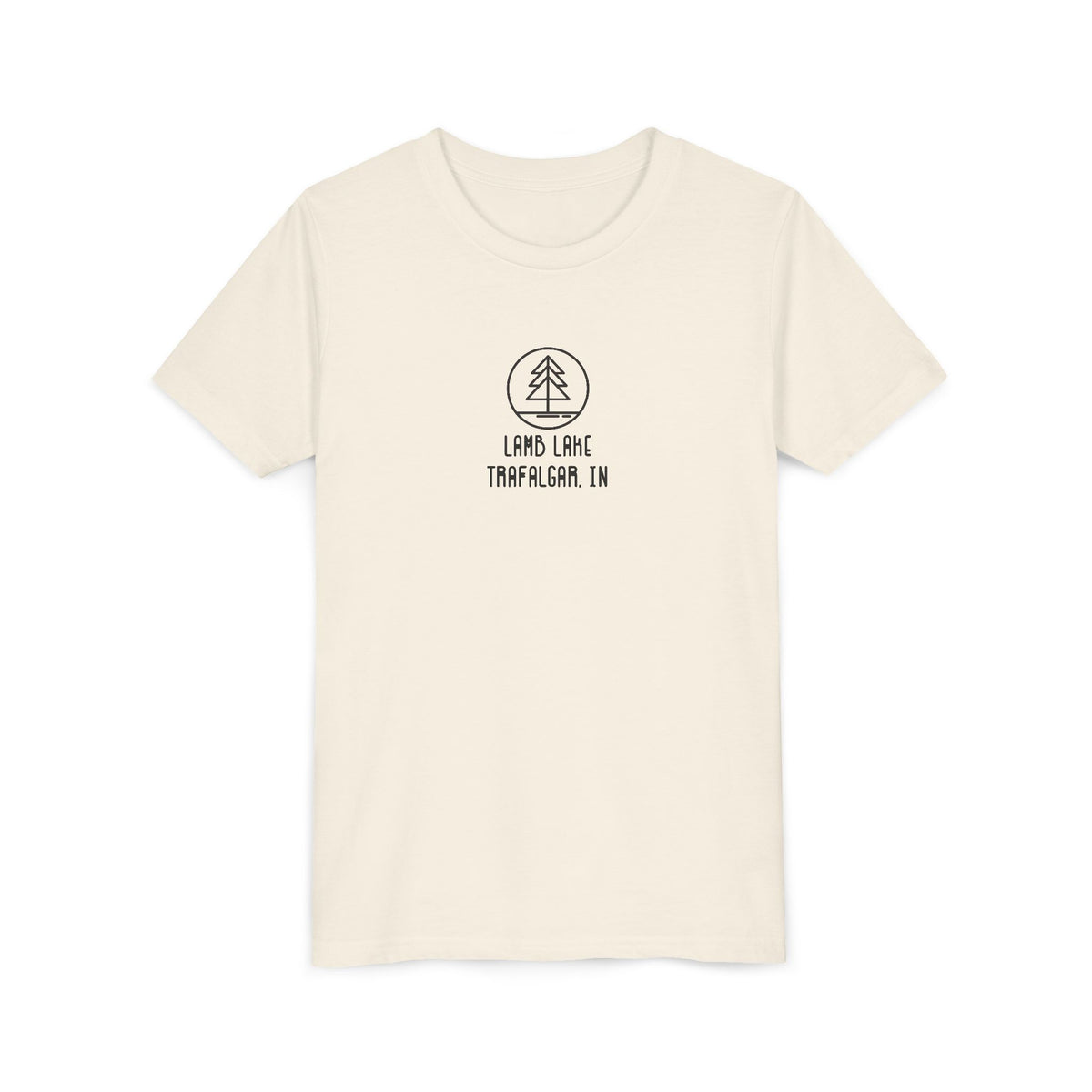 Youth Tee — 'Lamb Lake' Retro Camp Kids T-Shirt