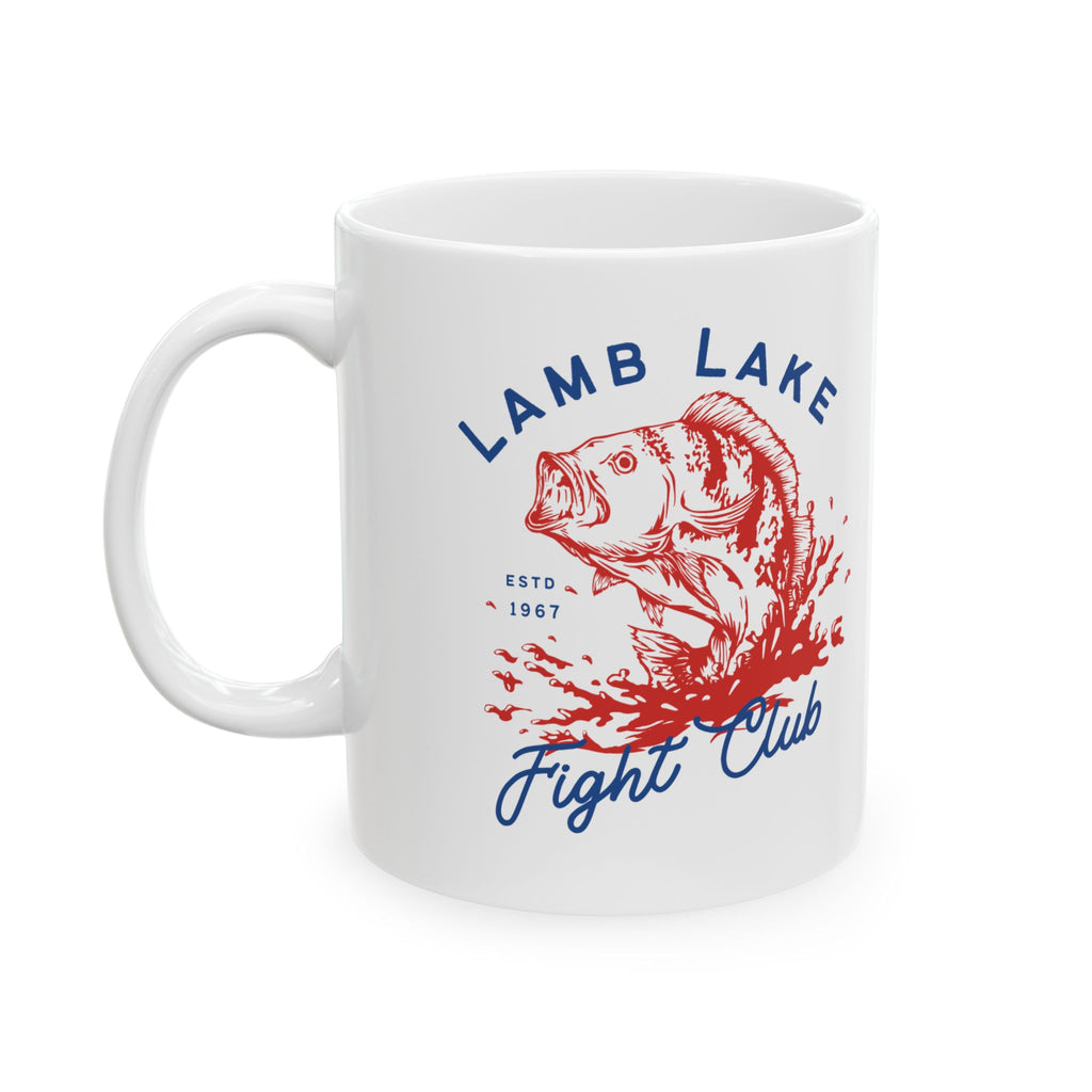 Lamb Lake Fight Club Ceramic Mug — 11oz Coffee Cup