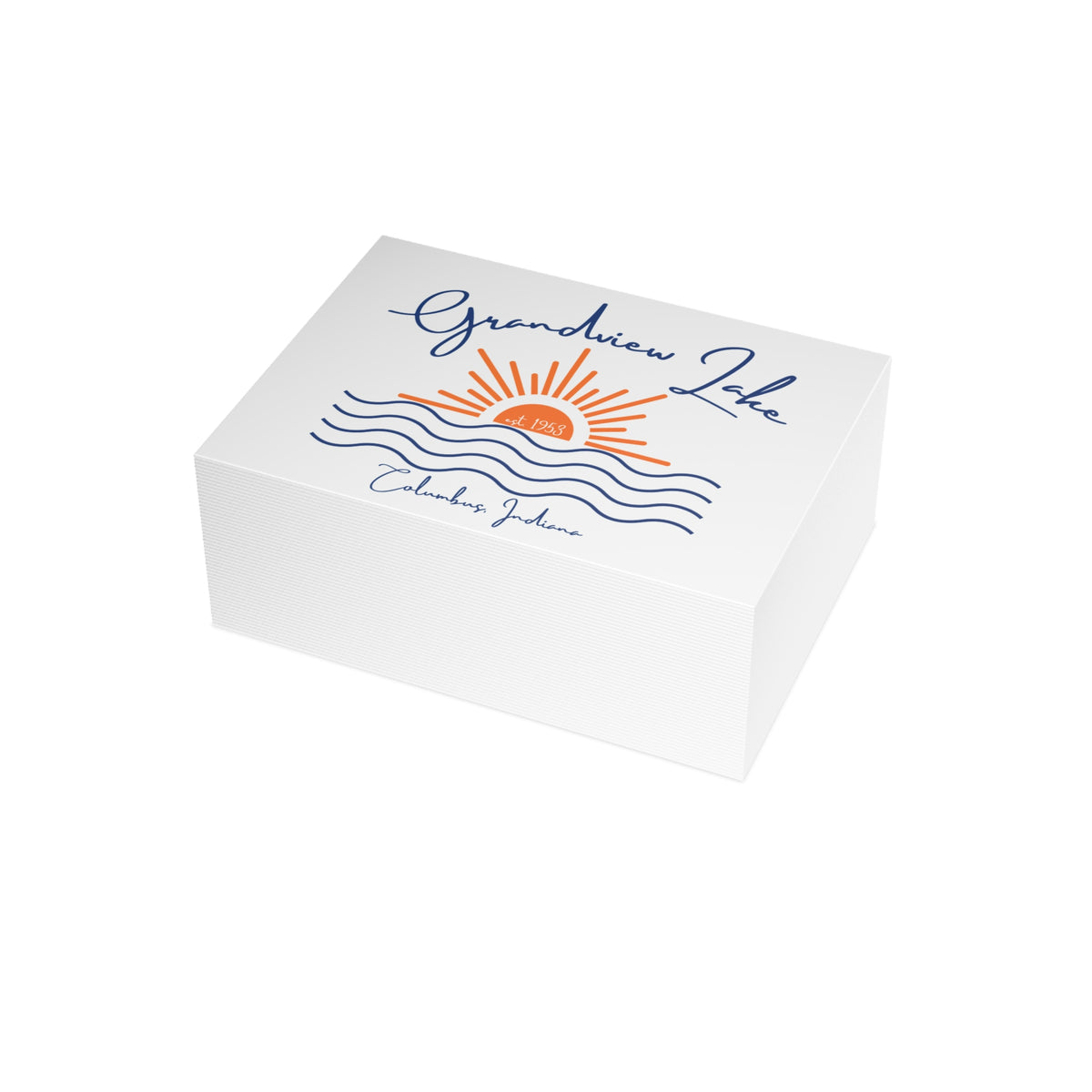 Postcard Bundles (envelopes not included) - Grandview Lake Script Sunset over Water