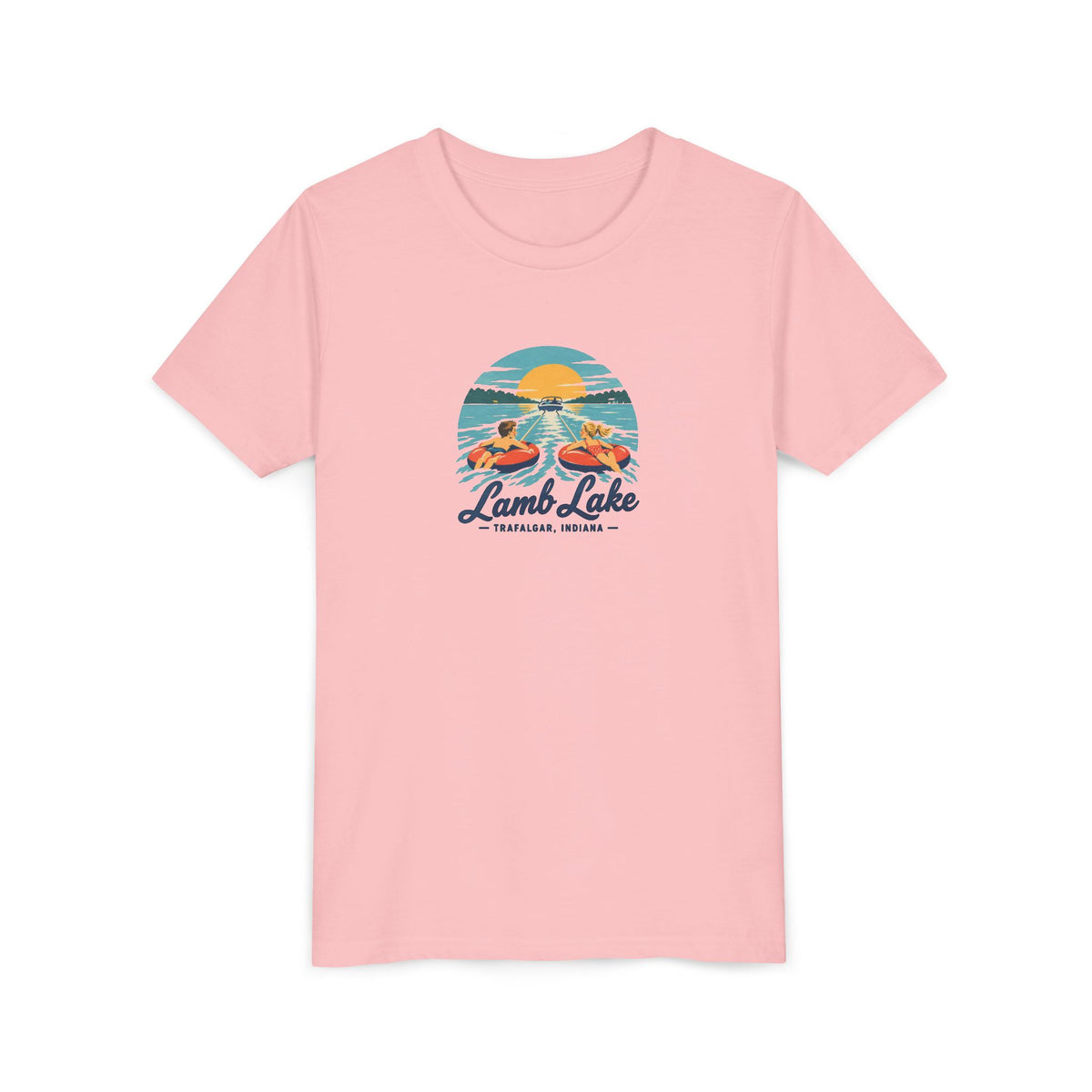 Youth T-Shirt - Lamb Lake Tubing Vintage Design