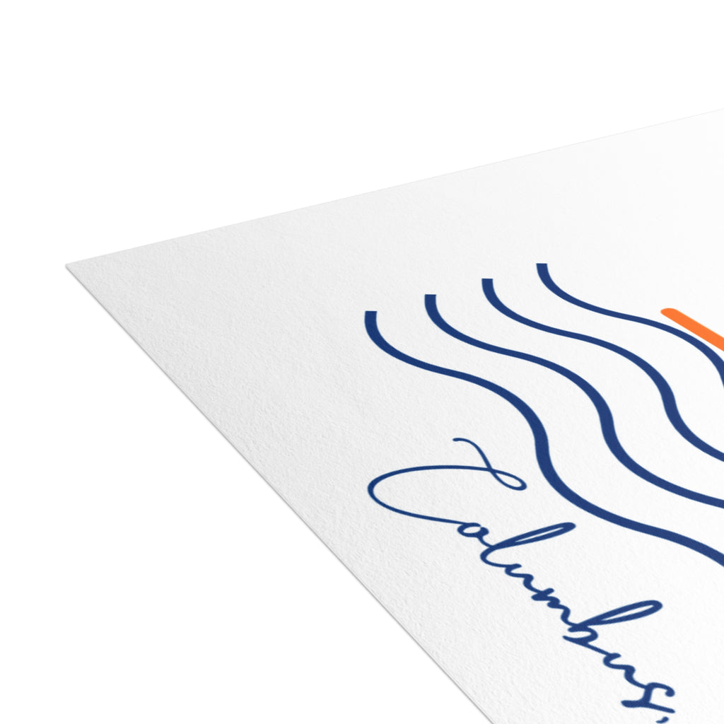 Postcard Bundles (envelopes not included) - Grandview Lake Script Sunset over Water
