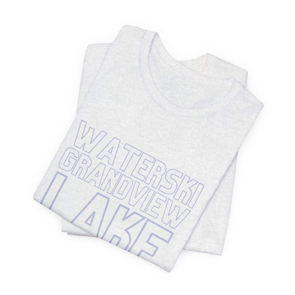 Grandview Lake Columbus Indiana Waterski Tee — Vintage Beach Town T‑Shirt