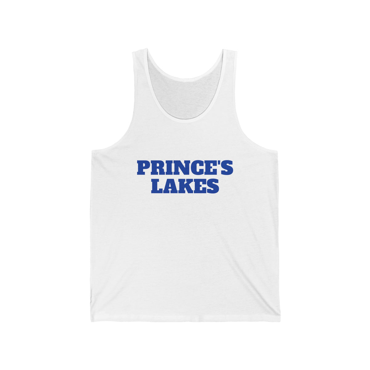 Prince's Lakes Tank Top — Retro Collegiate Text