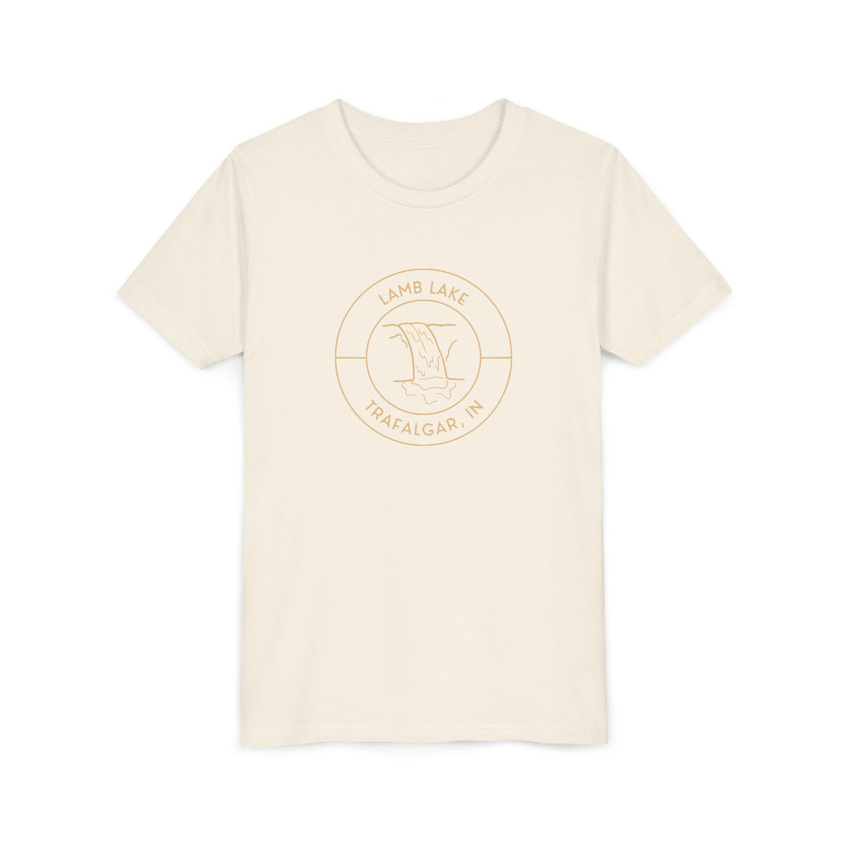 Youth Tee — Lamb Lake Waterfall Emblem
