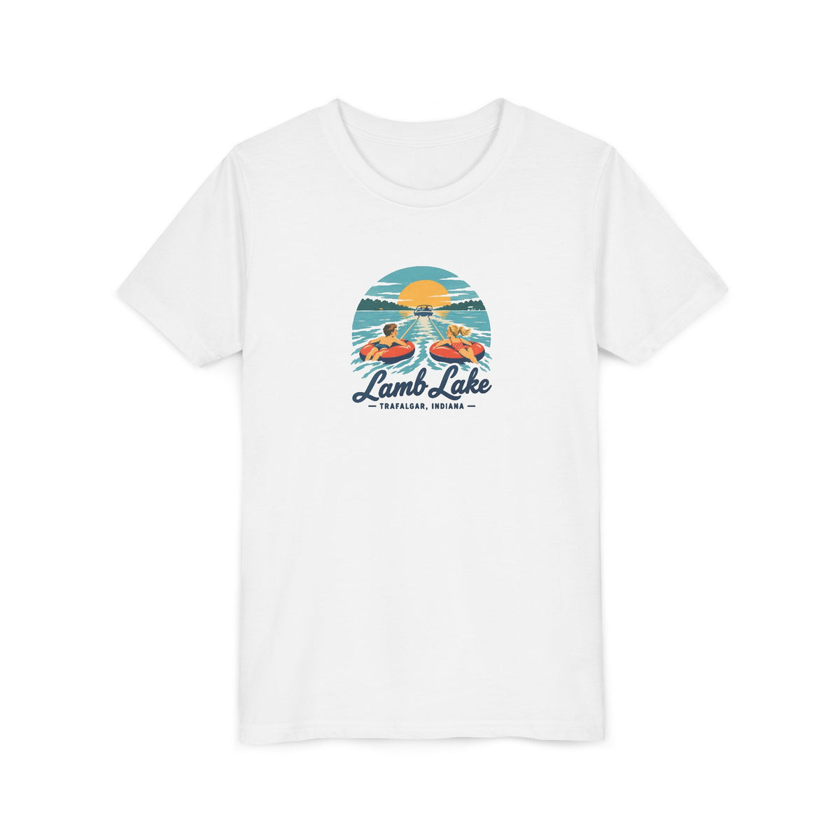 Youth T-Shirt - Lamb Lake Tubing Vintage Design