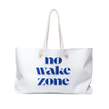 No Wake Zone Weekender Bag - Nautical Travel Tote