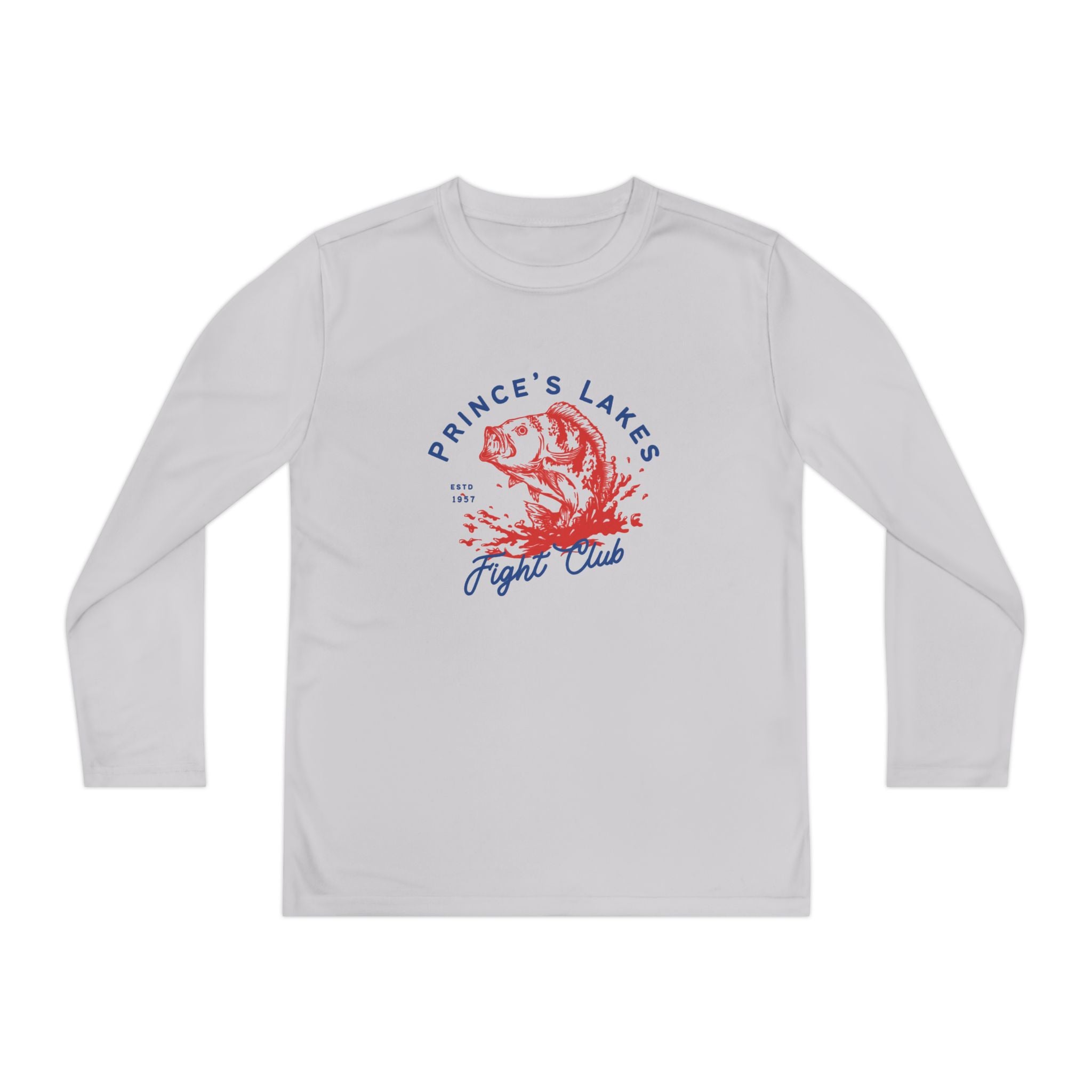 Youth Long Sleeve Tee — "Prince's Lakes Fight Club" Graphic