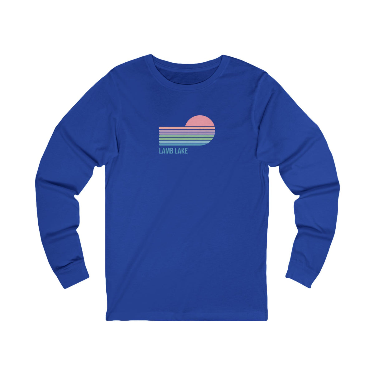Lamb Lake Retro Sunset Long Sleeve Tee