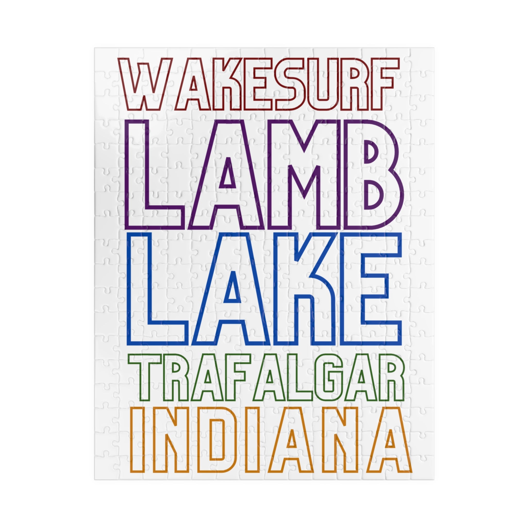 Wakesurf Lamb Lake Kids Puzzle — 252, 520 Piece Jigsaw
