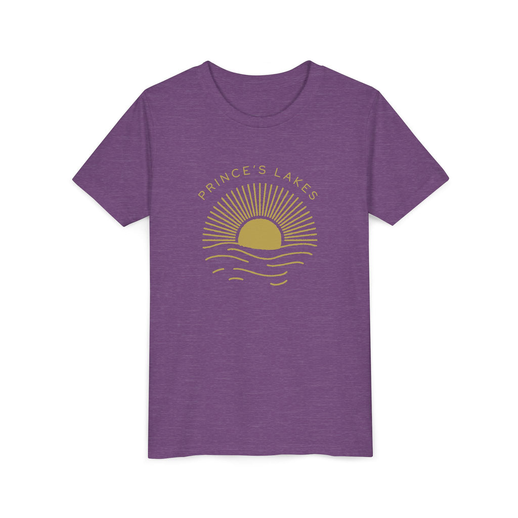 Youth Tee — 'Prince's Lakes' Golden Hour Sunset Kids T-Shirt