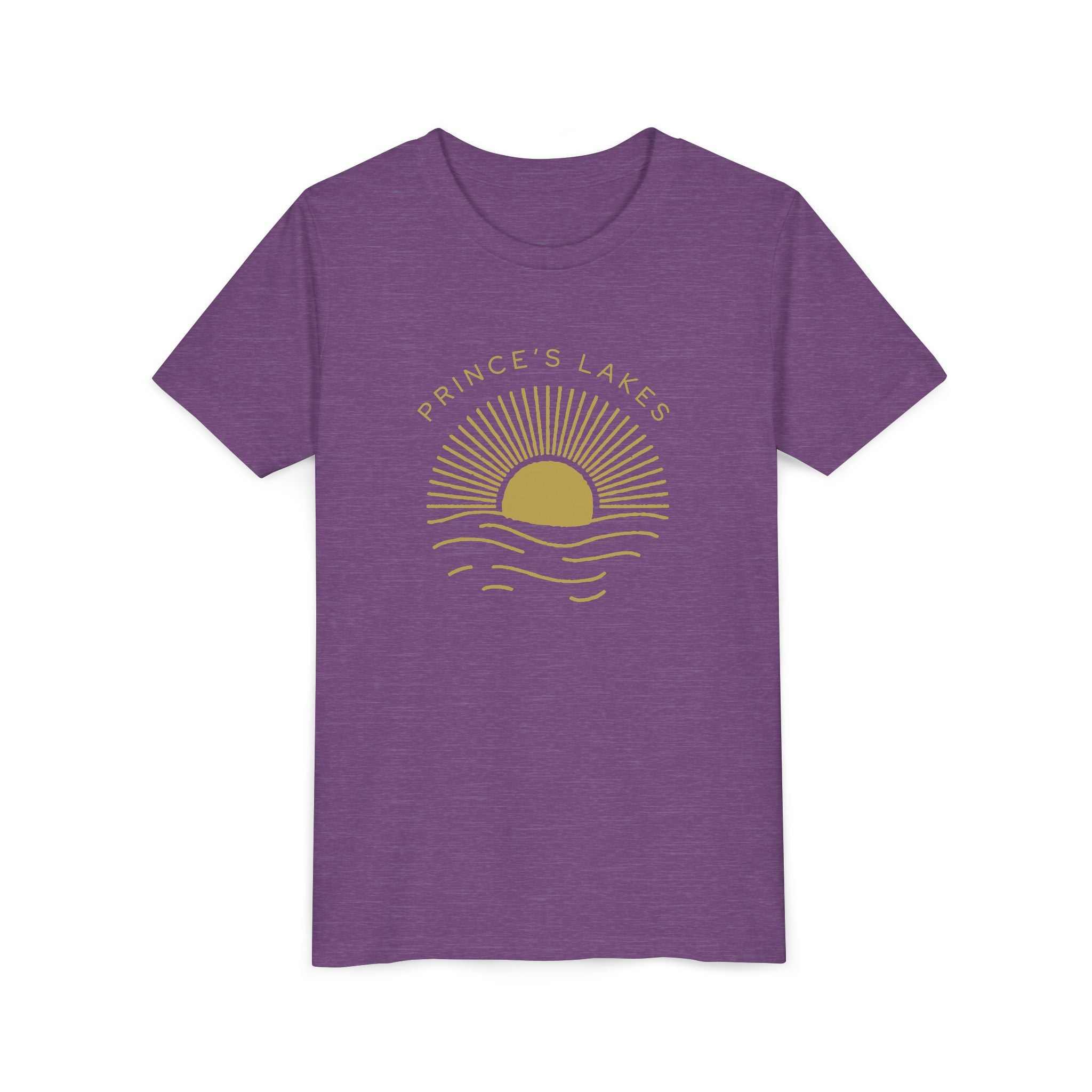 Youth Tee — 'Prince's Lakes' Golden Hour Sunset Kids T-Shirt