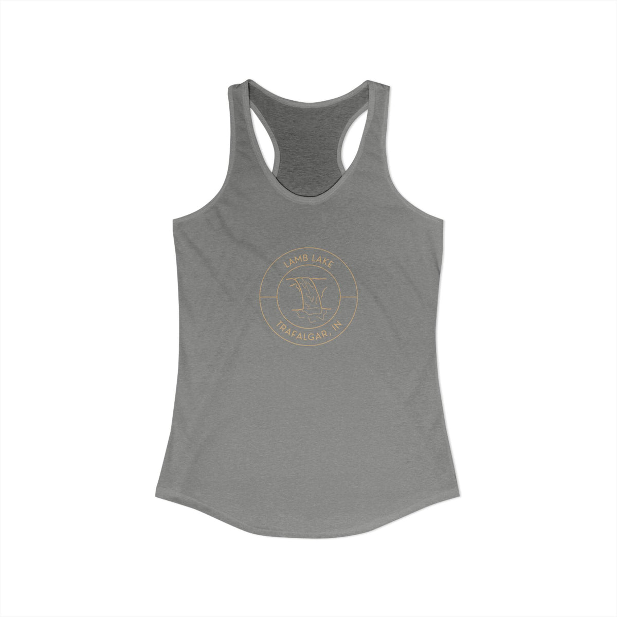 Women's Racerback Tank- Waterfall Lamb Lake