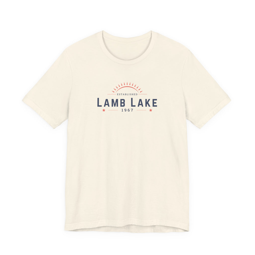 Lamb Lake Tee – Retro Lakeside Graphic T-Shirt