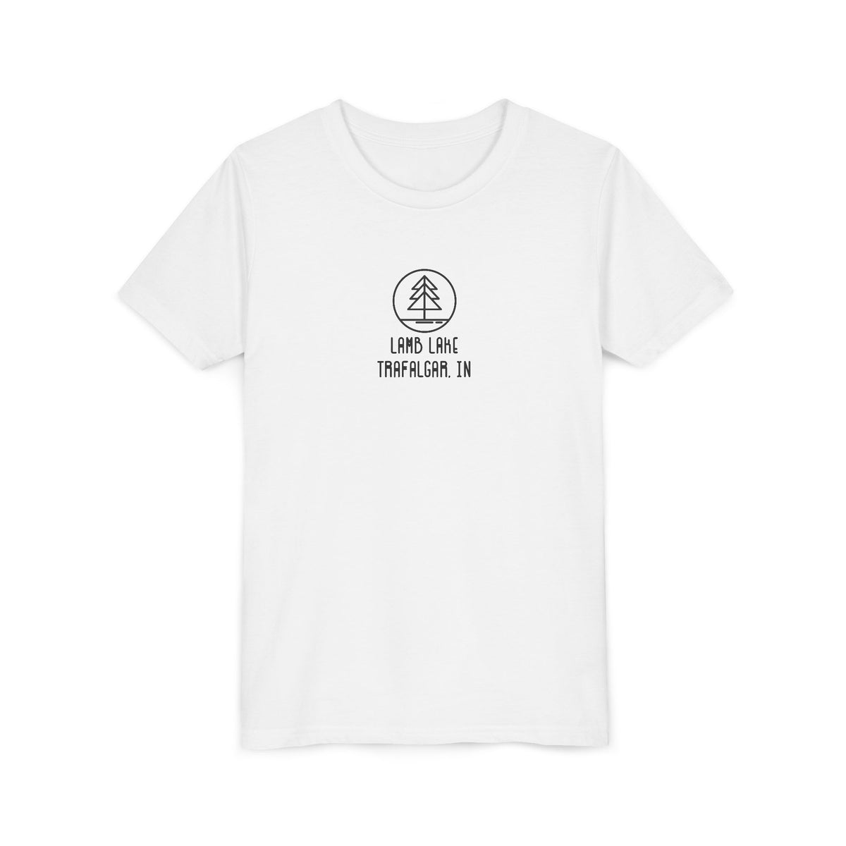Youth Tee — 'Lamb Lake' Retro Camp Kids T-Shirt