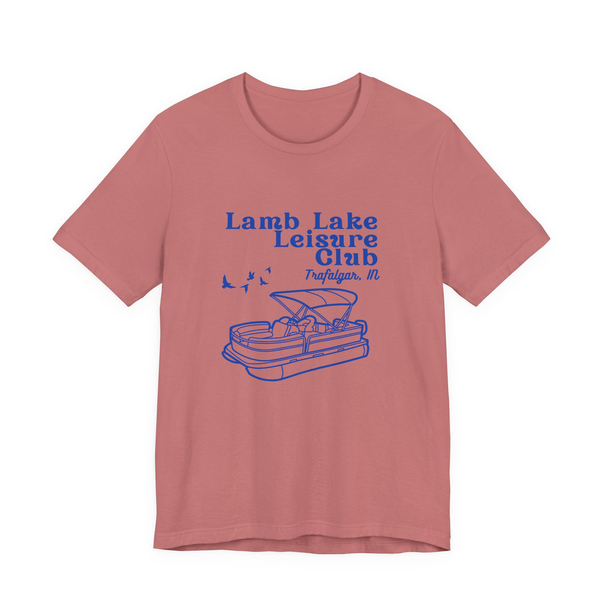 Pontoon Tee – "Lamb Lake Leisure Club" Vintage Boating T-Shirt