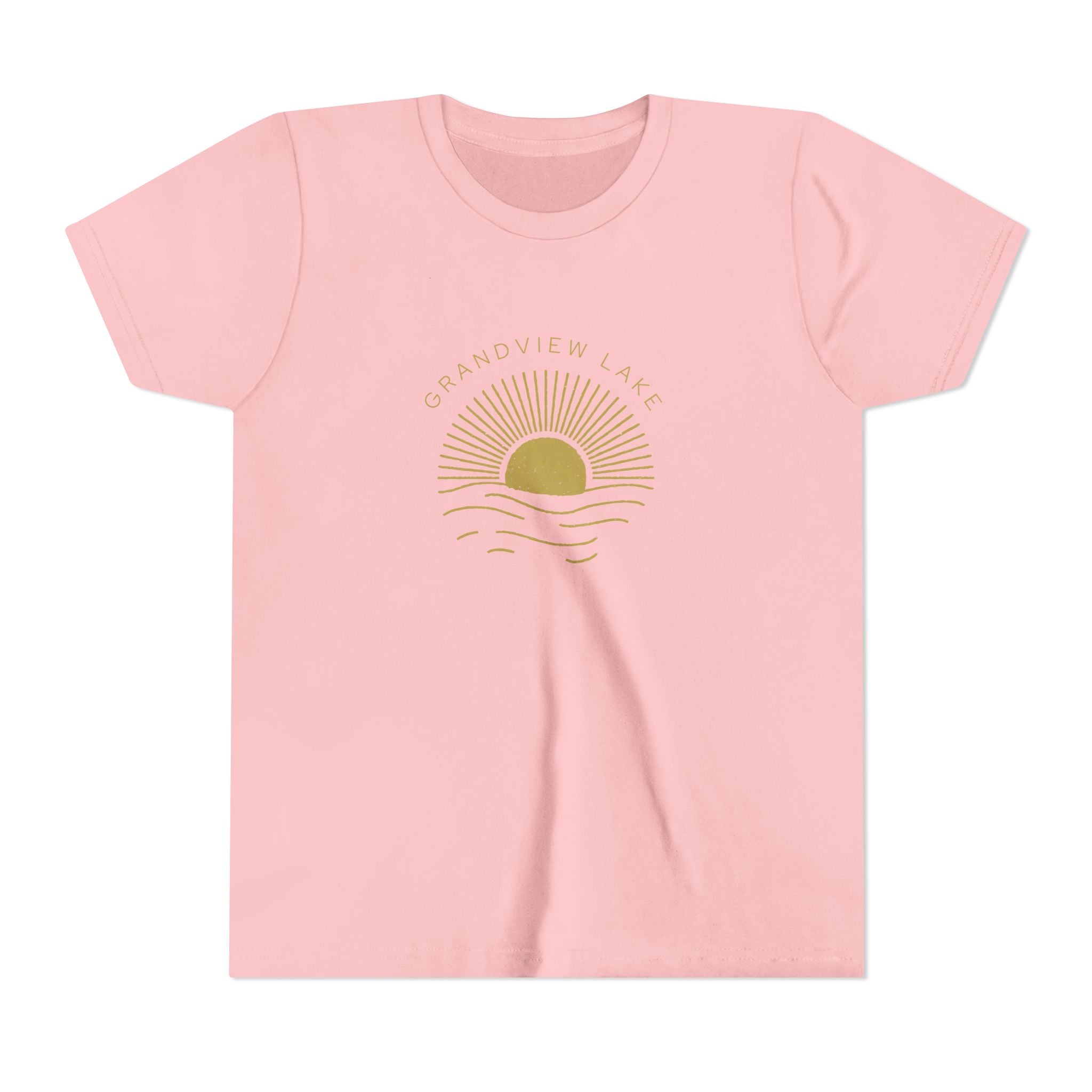 Youth Tee — 'Grandview Lake' Golden Hour Sunset Kids T-Shirt