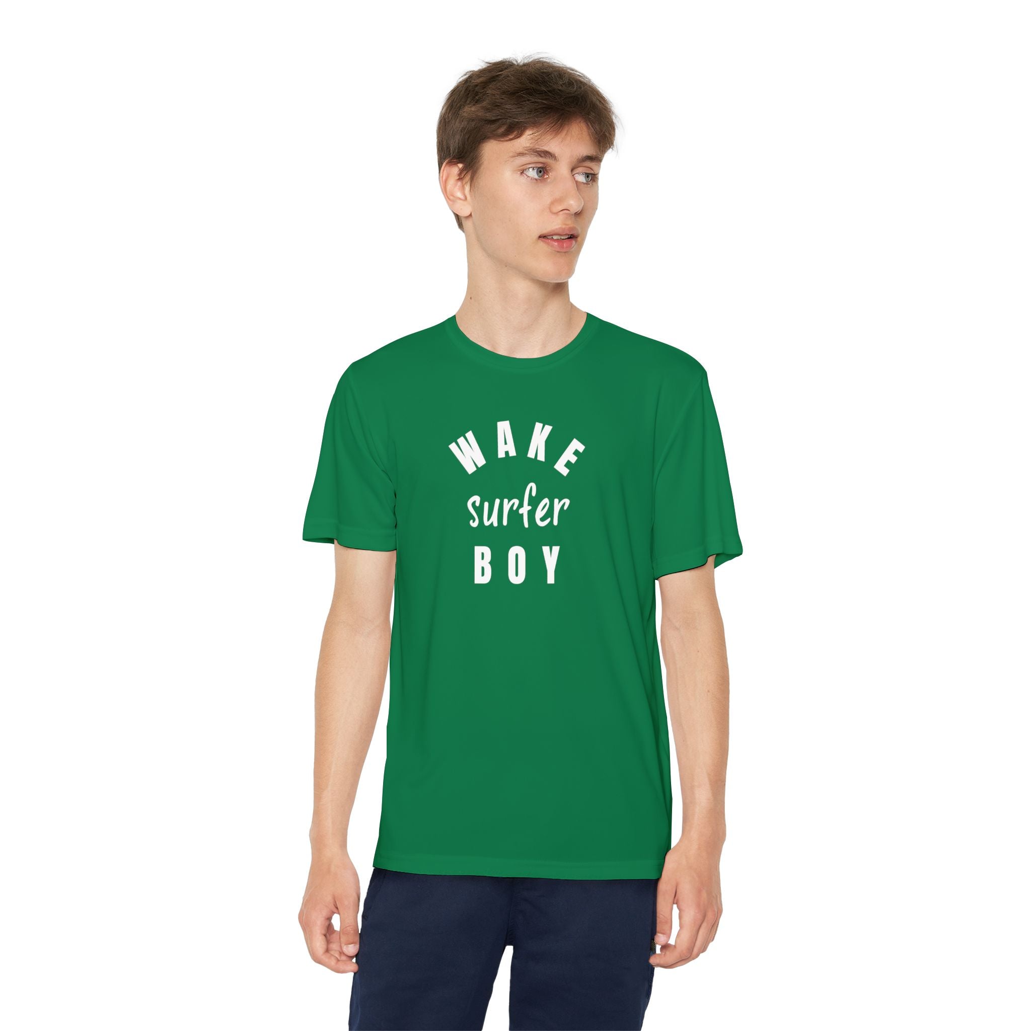Youth Wake Surfer Boy Tee