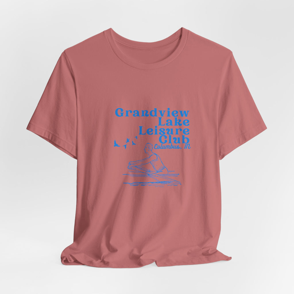 Kayak Tee – "Grandview Lake Leisure Club" Vintage Boating T-Shirt