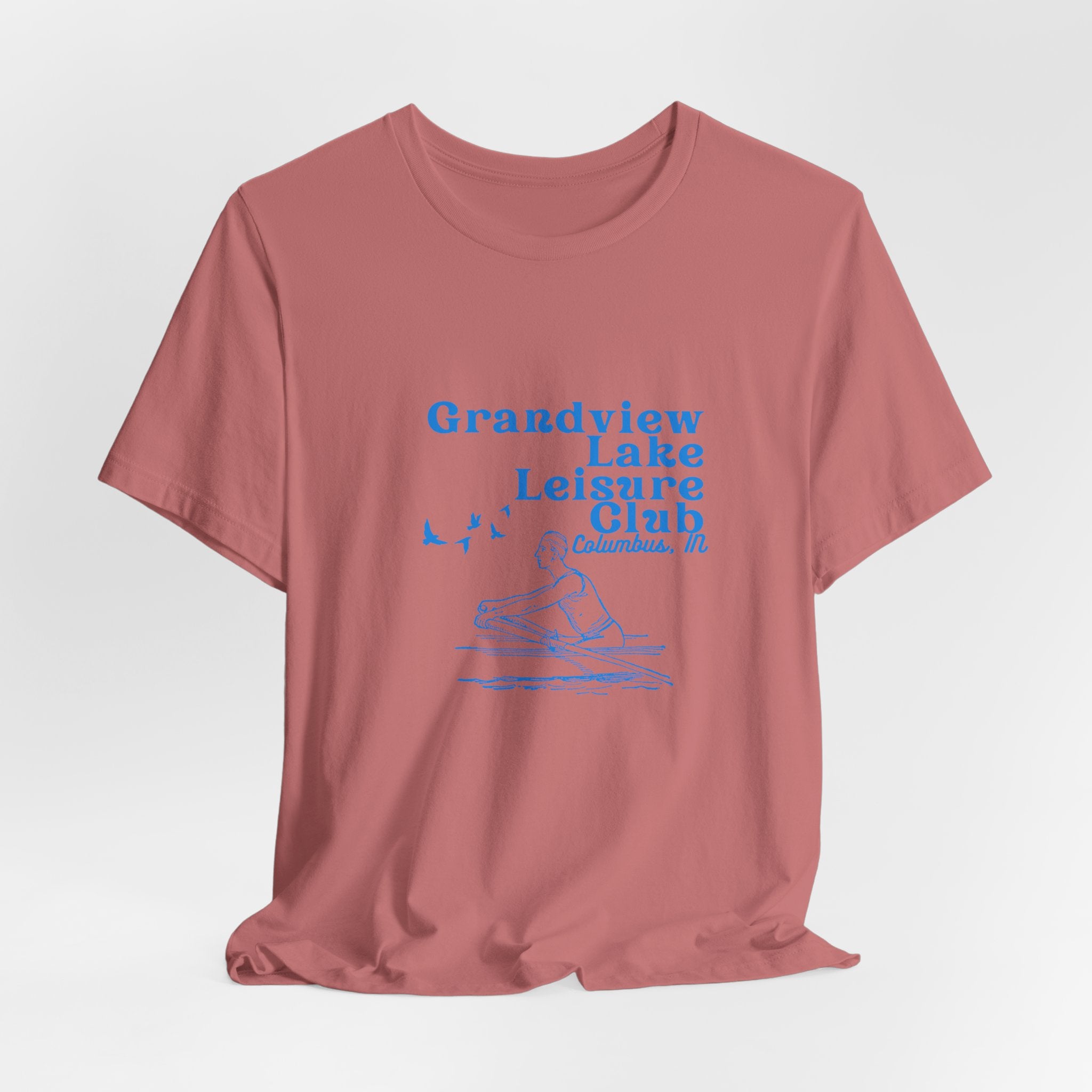 Kayak Tee – "Grandview Lake Leisure Club" Vintage Boating T-Shirt
