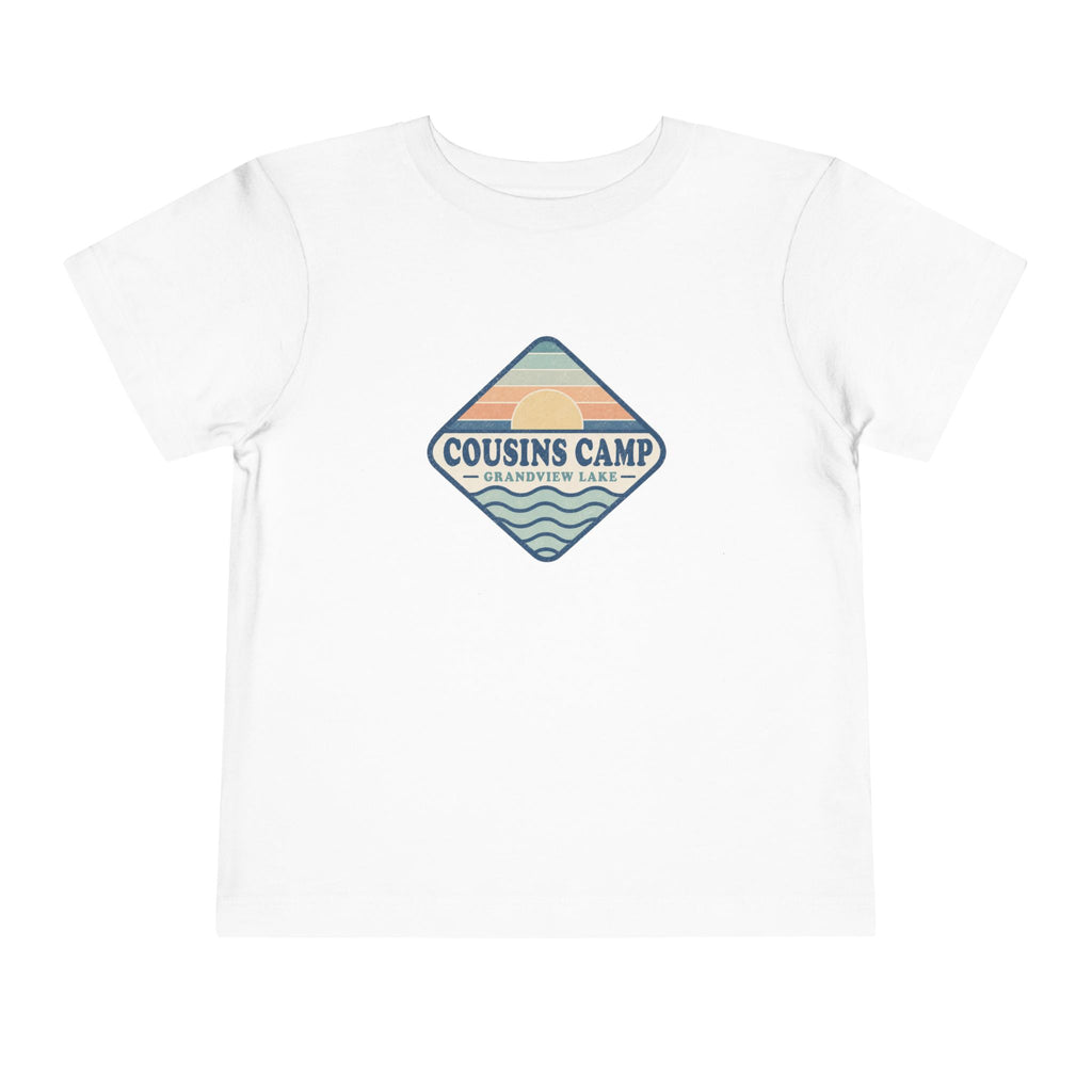 Cousins Camp Toddler Tee — Retro Lakeside Summer Camp Shirt