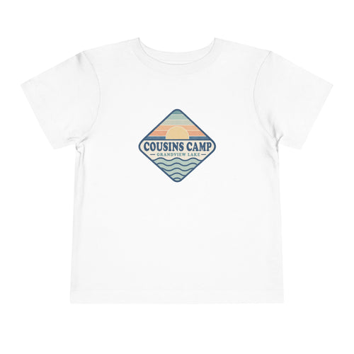 Cousins Camp Toddler Tee — Retro Lakeside Summer Camp Shirt