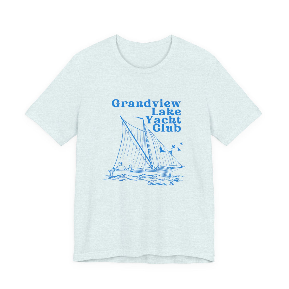Sailboat Tee – "Grandview Lake Yacht Club" Vintage Boating T-Shirt