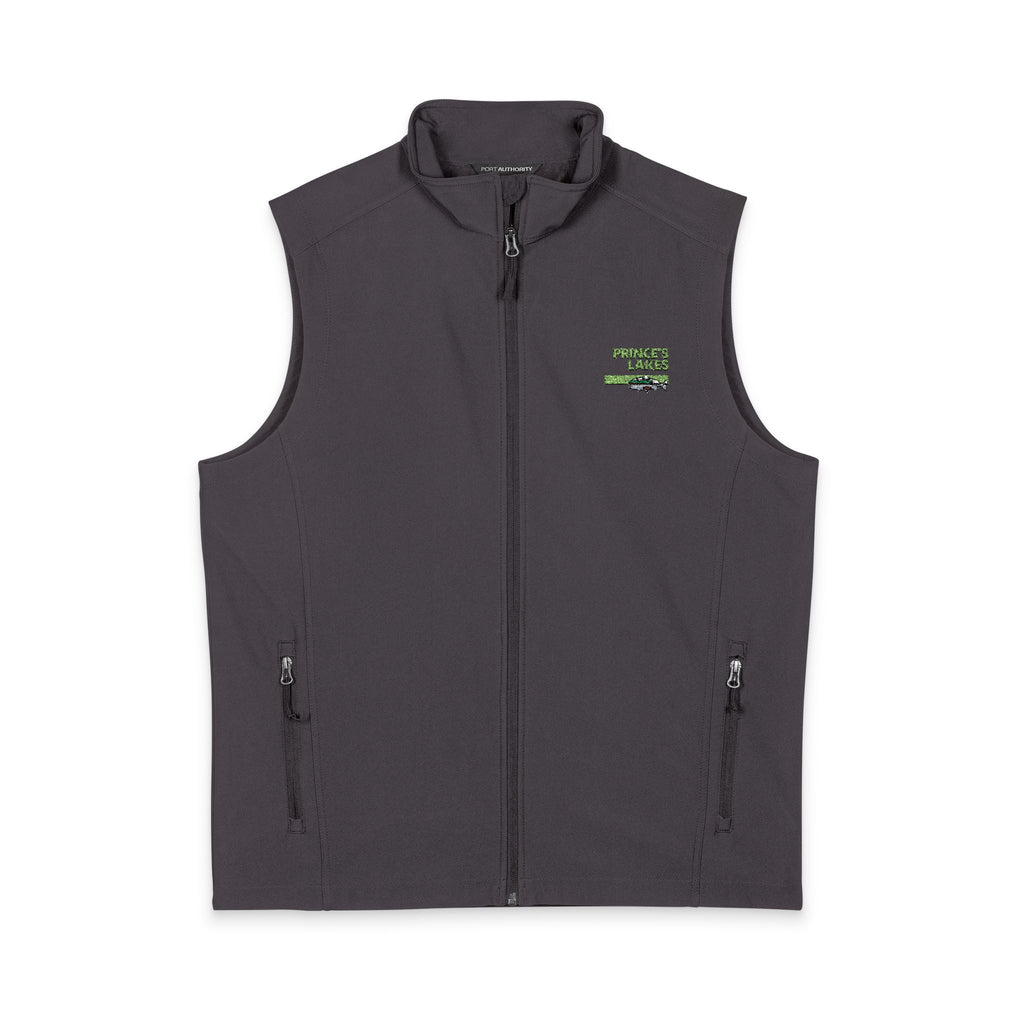 Men's Soft Shell Vest — Prince's Lakes Logo Chest
