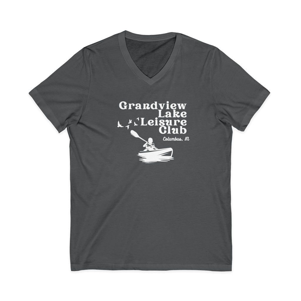 Grandview Lake Kayak Leisure Club V-Neck Tee