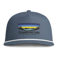Grandview Lake Sunset Rope Cap — Vintage Sunwashed Embroidered Baseball Hat