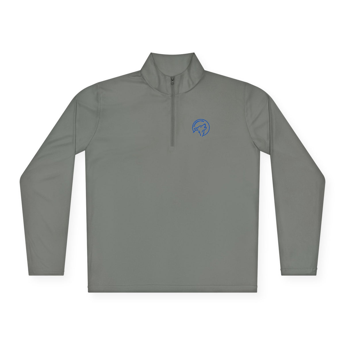 Grandview Quarter-Zip Pullover — Full Moon Club Branded Live Wolf Design