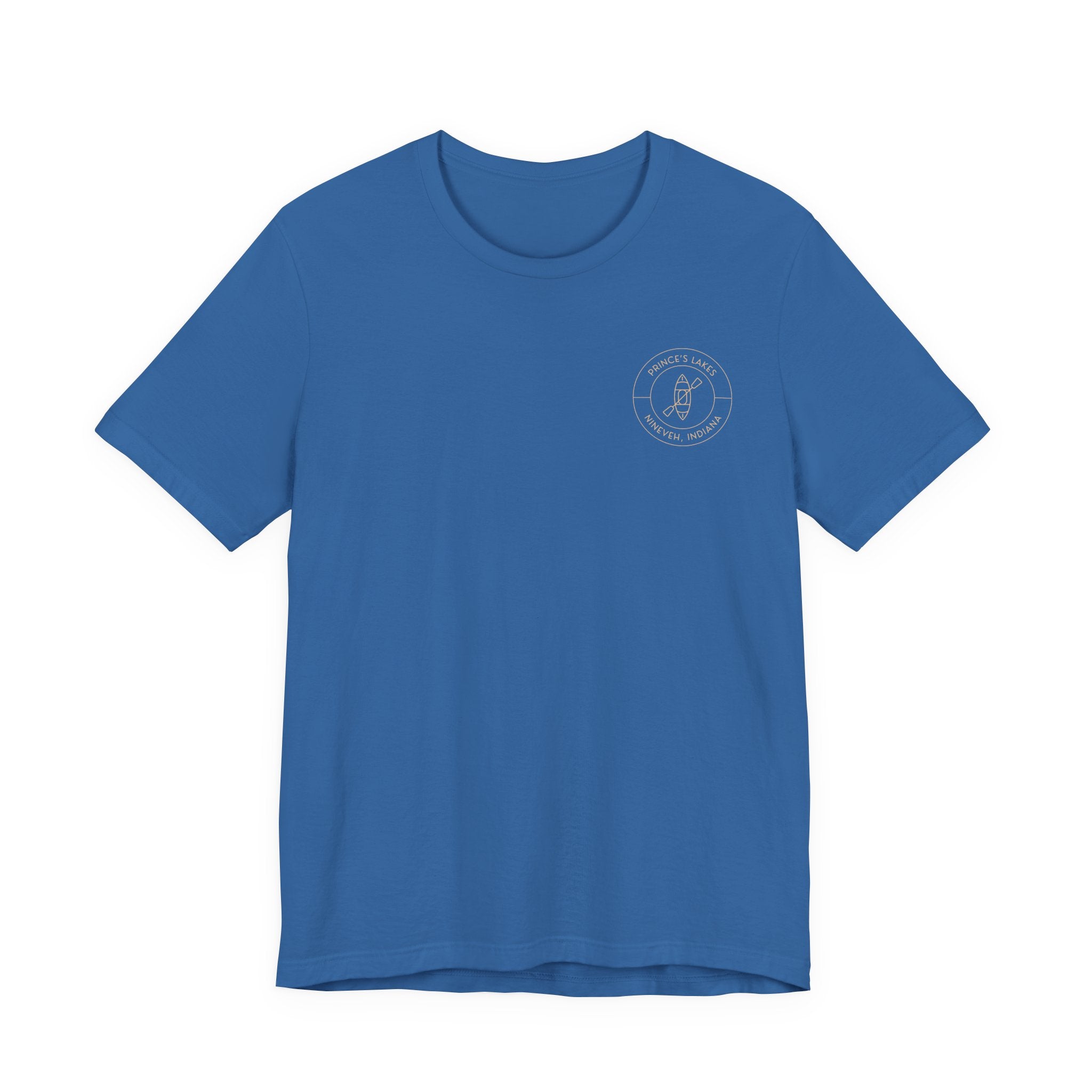Kayak Pocket & Back Print Prince's Lakes Minimalist Tee —  Short Sleeve Shirt