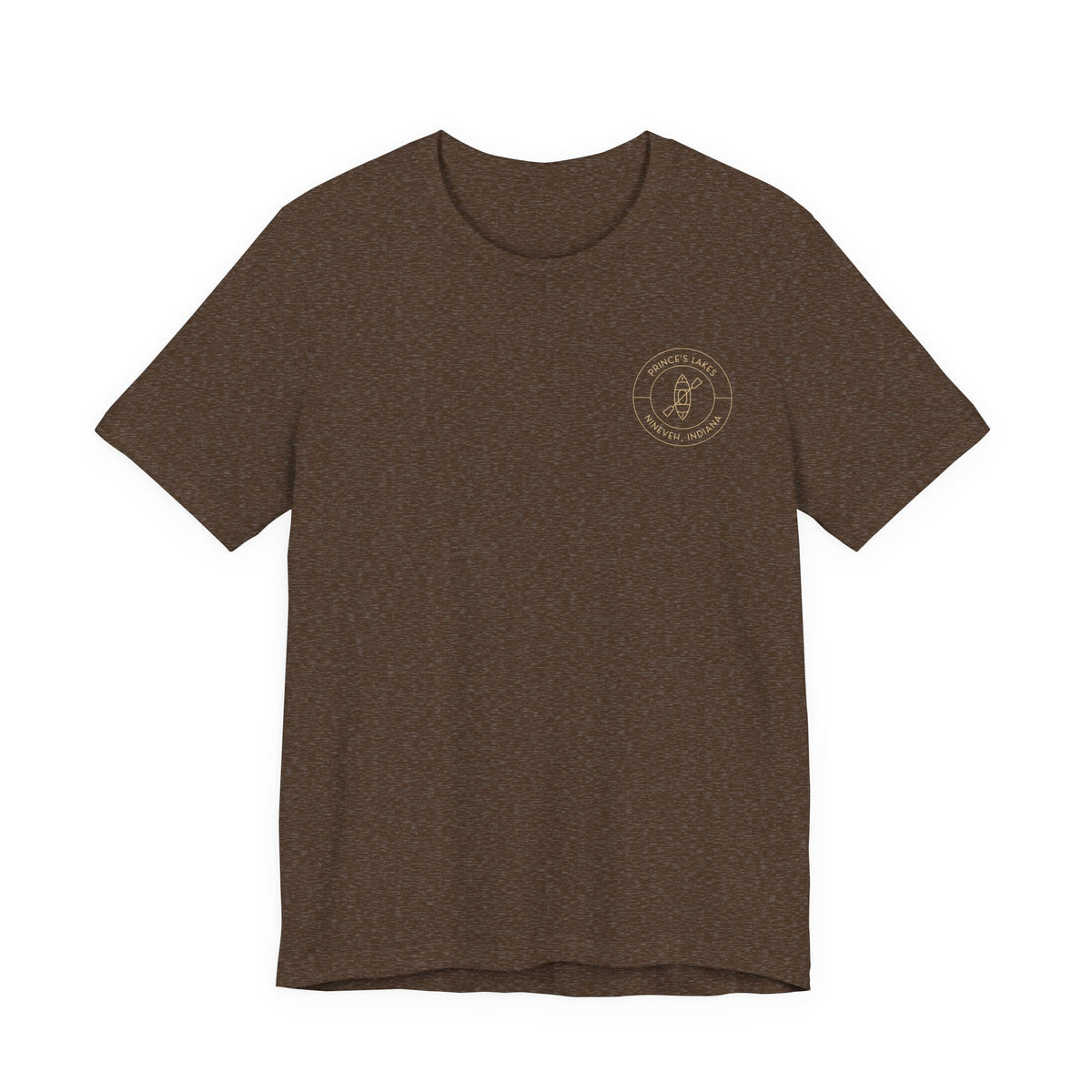 Kayak Pocket & Back Print Prince's Lakes Minimalist Tee —  Short Sleeve Shirt