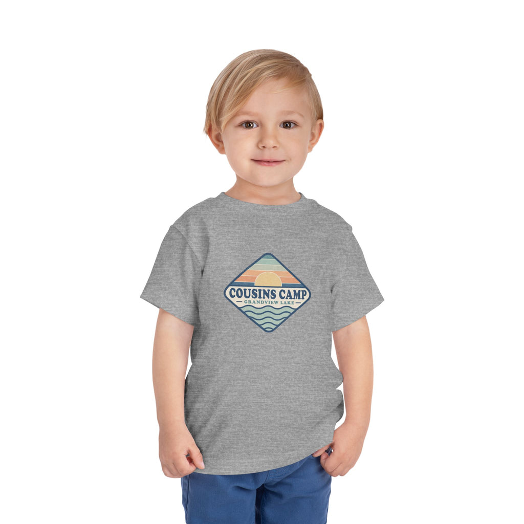 Cousins Camp Toddler Tee — Retro Lakeside Summer Camp Shirt