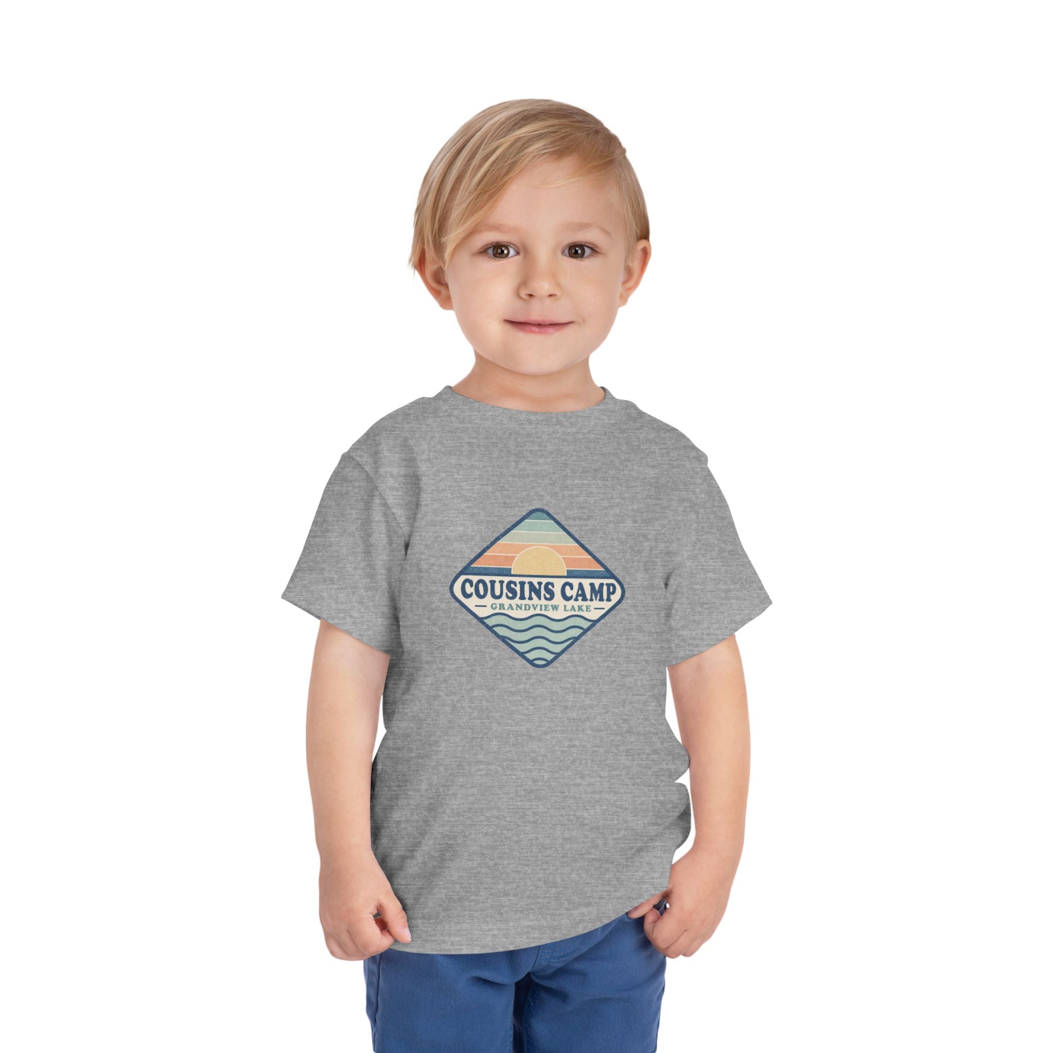 Cousins Camp Toddler Tee — Retro Lakeside Summer Camp Shirt