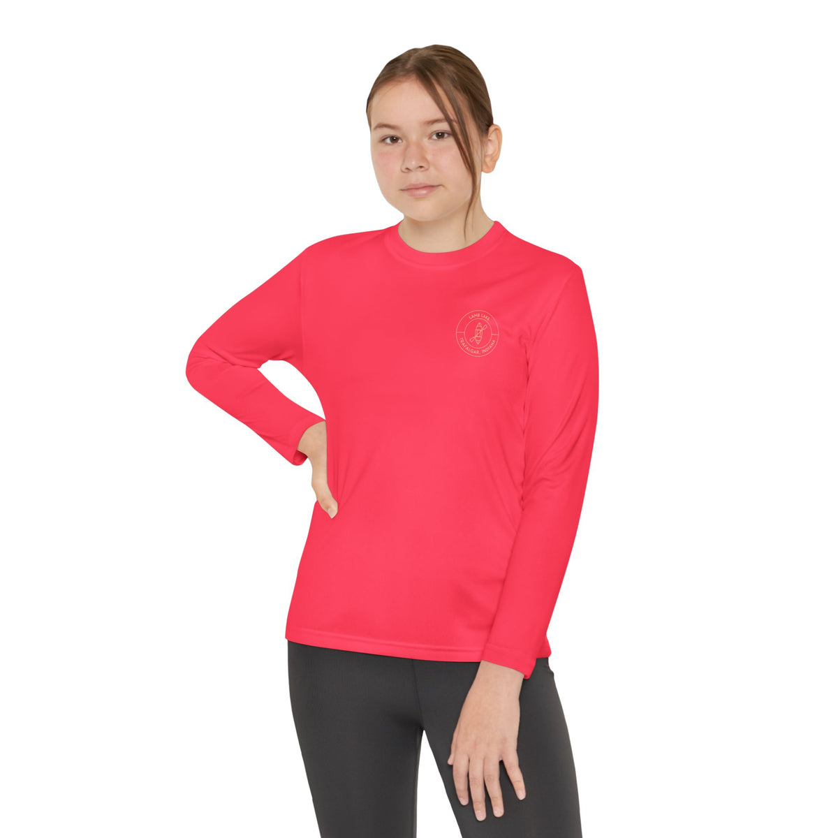 Youth Long Sleeve Tee - Lamb Lake Kayak Logo
