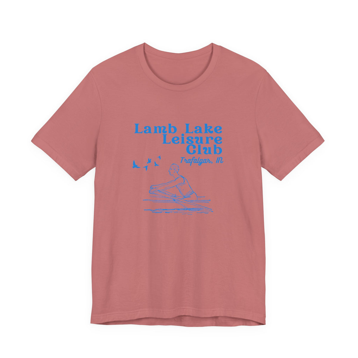 Kayak Tee – "Lamb Lake Leisure Club" Vintage Boating T-Shirt