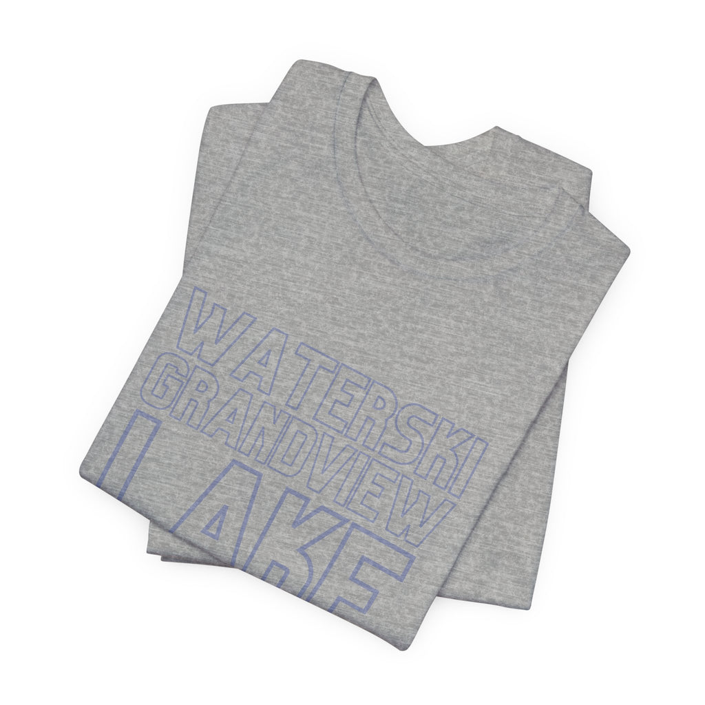 Grandview Lake Columbus Indiana Waterski Tee — Vintage Beach Town T‑Shirt