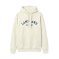 Lamb Lake Hoodie - Vintage Blue Text Lake Sweatshirt