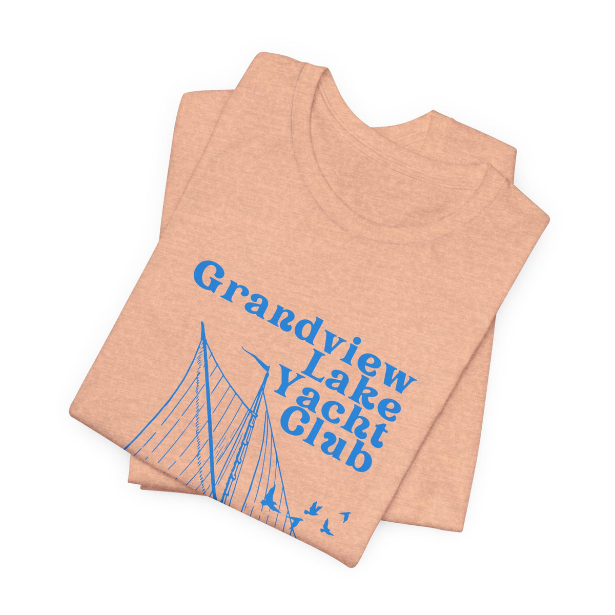 Sailboat Tee – "Grandview Lake Yacht Club" Vintage Boating T-Shirt